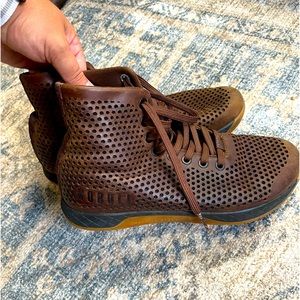 No Bull project leather high top trainers. Men’s 7 women’s 8.5.